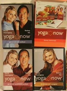 3 Yoga Now workout DVD lot set program + bonus materials plan Rodney Yee - Imagen 1 de 6