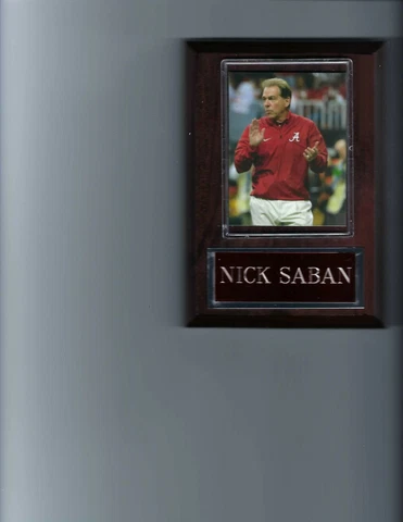 NICK SABAN PLAQUE FOOTBALL NCAA ALABAMA CRIMSON TIDE Cover