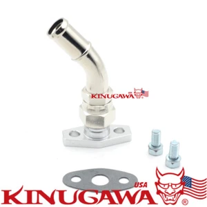 Turbo Oil Return Drain Pipe Kit For Garrett T25 T28 TB25 TB28 45Deg 19mm 3/4" - Picture 1 of 2