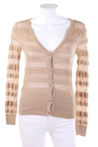 CLOCKHOUSE by C&A Strickjacke Cardigan Lochstrick Metallic Effekt S camel - Bild 1 von 5