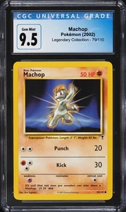 2002 POKEMON LEGENDARY COLLECTION MACHOP #79 CGC 9.5 GEM MINT - Picture 1 of 2