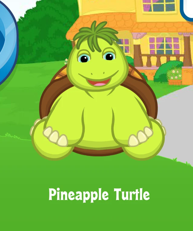 Webkinz Pineapple Turtle Virtual PET Adoption Code Only Messaged Webkinz Turtle! - Image 1 of 1