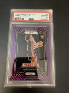 2023-24 NBA Prizm Basketball Jaime Jaquez Jr. Purple Prizm PSA 10 (RC) - Picture 1 of 2