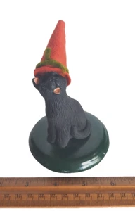 Byers Choice USA 2005 The Carolers Halloween Black Cat Orange Felt Hat *4" - Picture 1 of 5