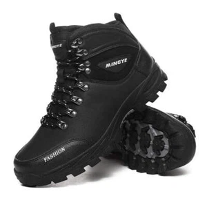 Men's Hiking Shoes Outdoor Sports Shoes for Winter Warm Climbing Non Slip Rubber - Picture 1 of 42