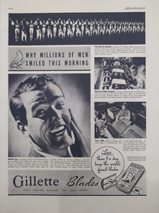 1937 vintage Gillette print ad. Gillette one piece razor! - Picture 1 of 1