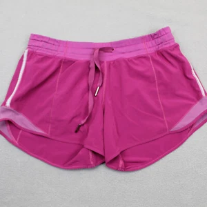 Lululemon Shorts Womens 4 Hotty Hot Long 4" Purple Mid Rise Performace Gym - Picture 1 of 13