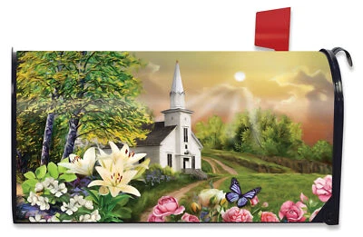 Spring Church Magnetic Mailbox Cover Easter Standard Briarwood Lane - Image 1 of 4