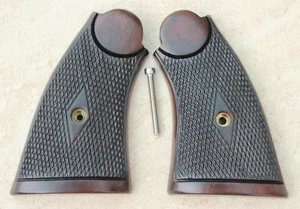 CUSTOM PRE WAR GRIPS FOR S&W MODEL 1917 US ARMY VINTAGE LOOK OLD CHECKERED - Picture 1 of 24