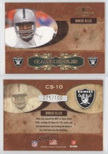 2007 Donruss Classics Classic Singles Gold /100 Marcus Allen #CS-10 HOF