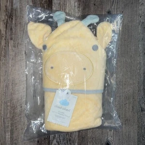 NEW! Hooded Infant Baby Bath Towel - Yellow Giraffe – Cloud Island from Target - Picture 1 of 3