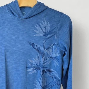 Tommy Bahama Tobago Bay Paradise Sudadera con Capucha Azul Manga Larga Hombres L/G - Imagen 1 de 11