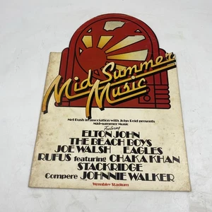 1975 Midsummer Music Programme Elton John Eagles Beach Boys - Picture 1 of 2
