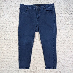 Universal Standard Blue Jeans High Waist Skinny Damen 16P Petite Stretch Dark - Bild 1 von 8