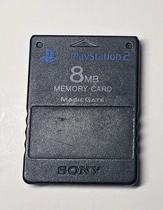 Tarjeta de memoria PlayStation 2 8 MB original auténtica probada vintage - Imagen 1 de 2