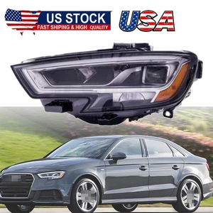 LED Left Driver Side Headlight Assembly LED Fit Audi A3 2017-2018 #8V0941774E - Picture 1 of 7