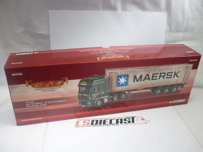 Corgi Modern Truck 1:50th CC14104 DAF Skeletal & Container W. Carter SHELF WEAR - Image 1 of 4