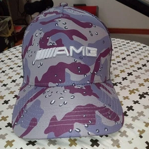 AMG Camouflage Cap Petronas F1 Mesh Breathable Adjustable Used - Picture 1 of 6
