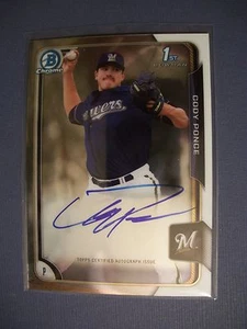 CODY PONCE 2015 Bowman Chrome Prospects AUTO #BCA-CP RC Brewers - Picture 1 of 1