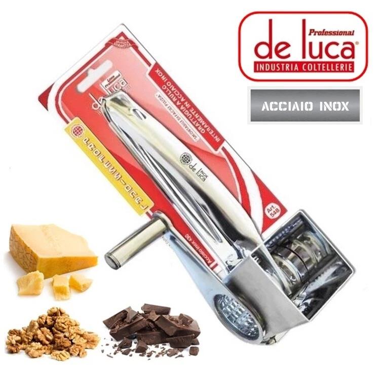 De Luca Coltellerie Grattugia a Rullo Acciaio Inox DEL548