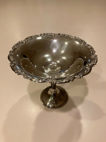 ALVIN SILVER FOOTED CENTERPIECE SERVING BOWL DISH EXCELLENT RARE Cover