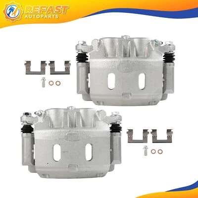 Juego de 2 pinzas de freno delanteras para NISSAN ARMADA 2007 - 2015 2017-2022 con soporte Foto 1 de 4