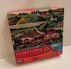 MEGA Brands Hometown Collection 'Los Altos Train Station' Jigsaw Puzzle - *NEW* - Picture 1 of 3