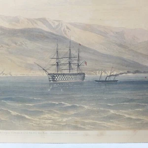 1855 CRIMEAN WAR PRINTS CHRISTMAS SEBASTOPOL YALTA UKRAINE NAVY CRIMEA SIMPSON - Picture 1 of 18