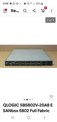Qlogic SANBox 5802 8G Fibre Switch - With 20 SFP+ Modules NO RAILS - Image 1 of 3