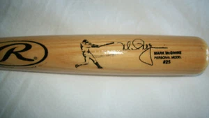 Mark McGwire Fascimile Autograph St. Louis Cardinal # 25 Rawlings Mini Bat 18" - Picture 1 of 5