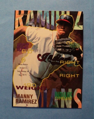 1995 Fleer Baseball Card #145 Manny Ramirez Indians NMT AUCT#7644 - Image 1 of 2