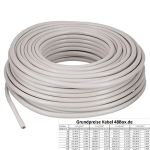 NYM J 3x1,5 3x2,5 5x1,5 5x2,5 mm cable de cubierta cable eléctrico 10-500m - Imagen 1 de 36