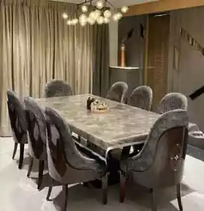 "Smoky Quartz Crystal Agate Table - Geode Agate Dining & Coffee Table" - Picture 1 of 4