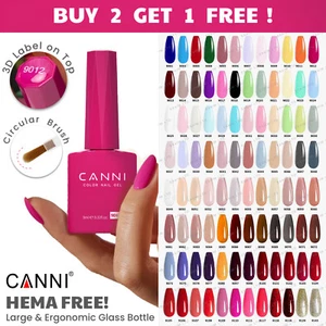 Nail Gel Polish Colours CANNI® Base Top Varnish Soak Off UV LED 9ml HEMA FREE! - Picture 1 of 128