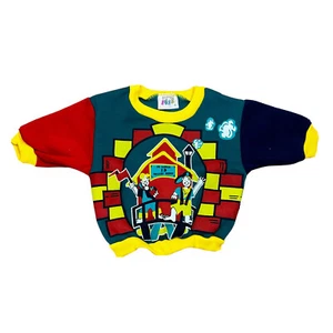 Vintage Baby Jumper Sz 0 NWOT Boutique Tots Colour Block 80s 90s AZ - Picture 1 of 5