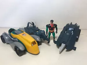 Figuras animadas de Batman Kenner 1993 - Batimóvil, Bat Jet, Joker Car, Ninja Robin - Imagen 1 de 4