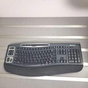 Microsoft Comfort Keyboard 5000 Model 1394 Wireless Keyboard No Dongle - Picture 1 of 8
