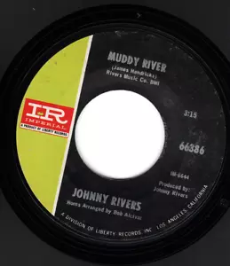 Johnny Rivers  MUDDY RIVER (GREAT ROCK N ROLL 45) #66386 PLAYS VG++ - Picture 1 of 4