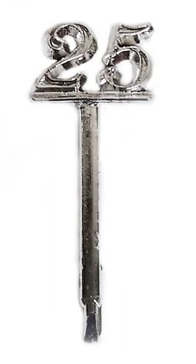 12 Jordan almond candy holder & 12 picks silver 25 Foto 1 de 2