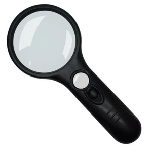LED Magnifier 3-30X Magnification Lighting Magnifying Glass Handheld Magnifier Light - Picture 1 of 3