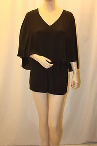 NEW BCBG MAX AZRIA BLACK CARIE ROMPER WQR9C735/M770A SIZE S - Picture 1 of 5