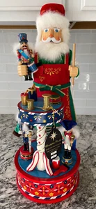 Christmas Christopher Radko Santa Nutcracker Workshop Figurine Musical 20" - Picture 1 of 15