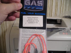 Gas Strings Mathews PRIMA Bowstring And Cable Set W/ Speed Nocks Flo Pink Orange - Picture 1 of 2