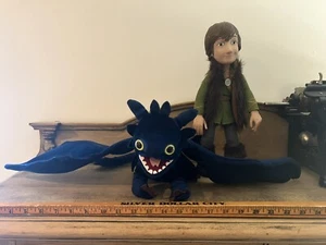 How To Train Your Dragon Night Fury Plush Toothless and Hiccup 15 - Picture 1 of 4