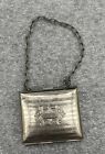 ANTIQUE CHAINED COIN PURSE 1900'S VICTORIAN EMBOSSED