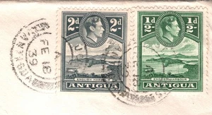 ANTIGUA Cover *SS FORT TOWNSHEND* USA PA Downingtown 1939 {samwells}XW314 - Picture 1 of 16