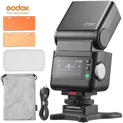 Godox iT32 TTL iFlash Camera Flash Light Mini Speedlite Hot Shoe for C/N/S/F/O - Image 1 of 4