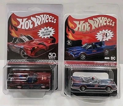 Hot Wheels Lot Of Two TV Series Batmobile,2018 50 Years Of Hot Wheels, 2021 RLC - Image 1 of 4