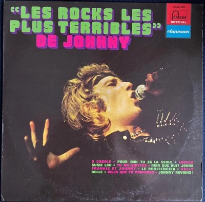 Les Rocks Les Plus Terribles de JOHNNY HALLYDAY Compilation LP Fontana 33T - Photo 1/4