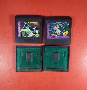 Game Gear Lot 2 Deep Duck Trouble Donald Duck, Kawasaki Super Bike Challenge - Picture 1 of 7